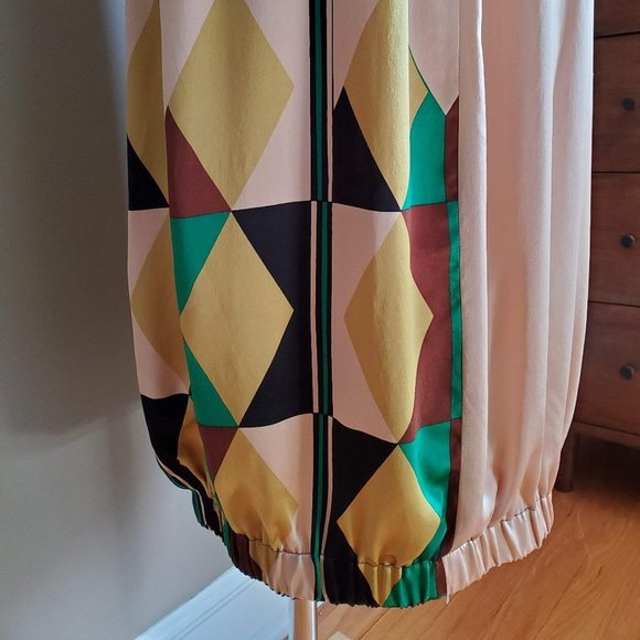 Tracy Reese 100% Silk Small Geometric Dress - Picture 2 of 9